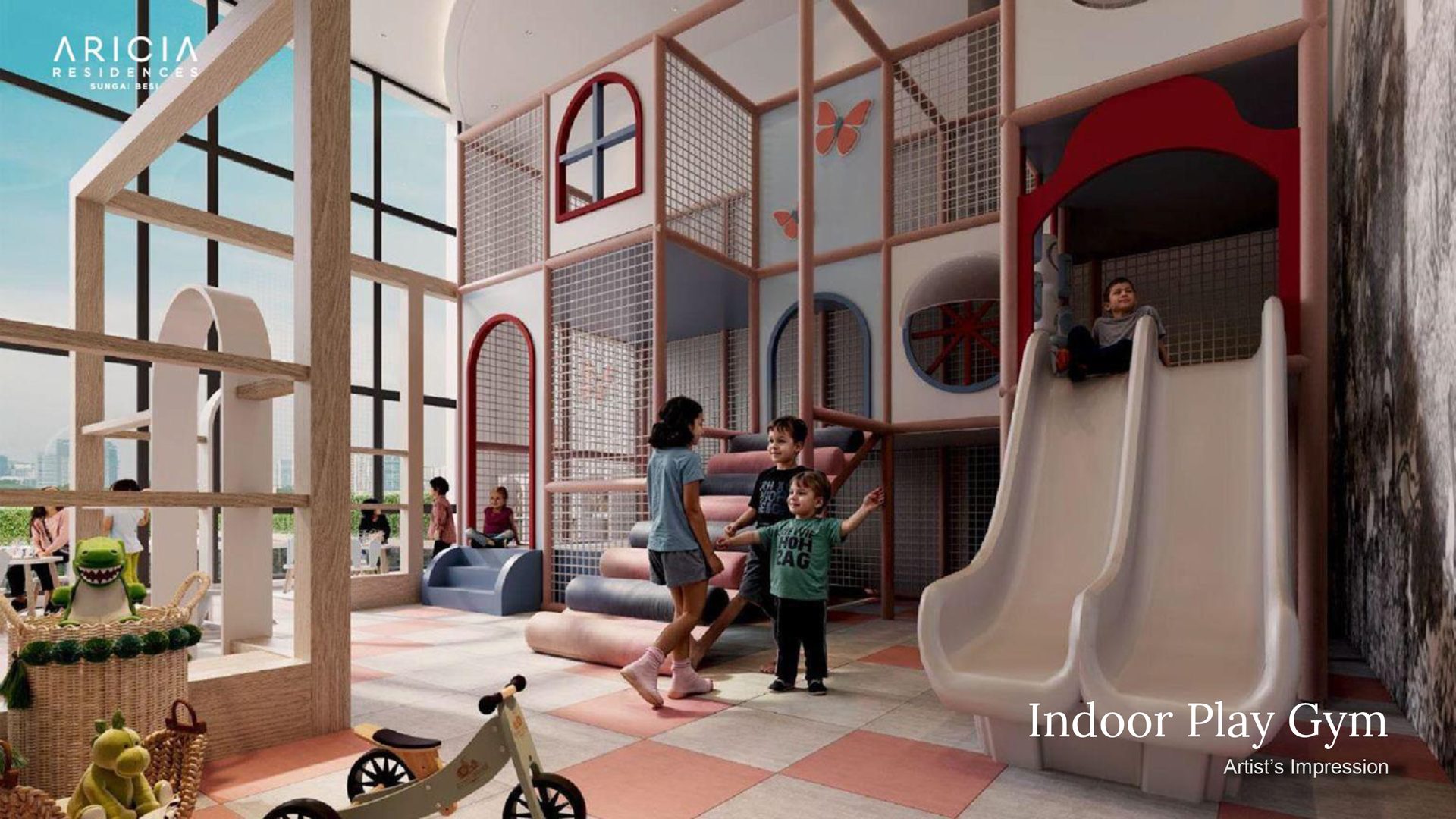Aricia Residences indoor children's play gym